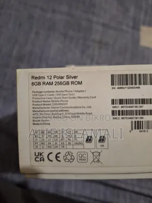 Xiaomi Redmi 12 256 GB Silver