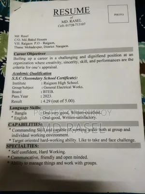 Salesman / POS Operator / Customer Service