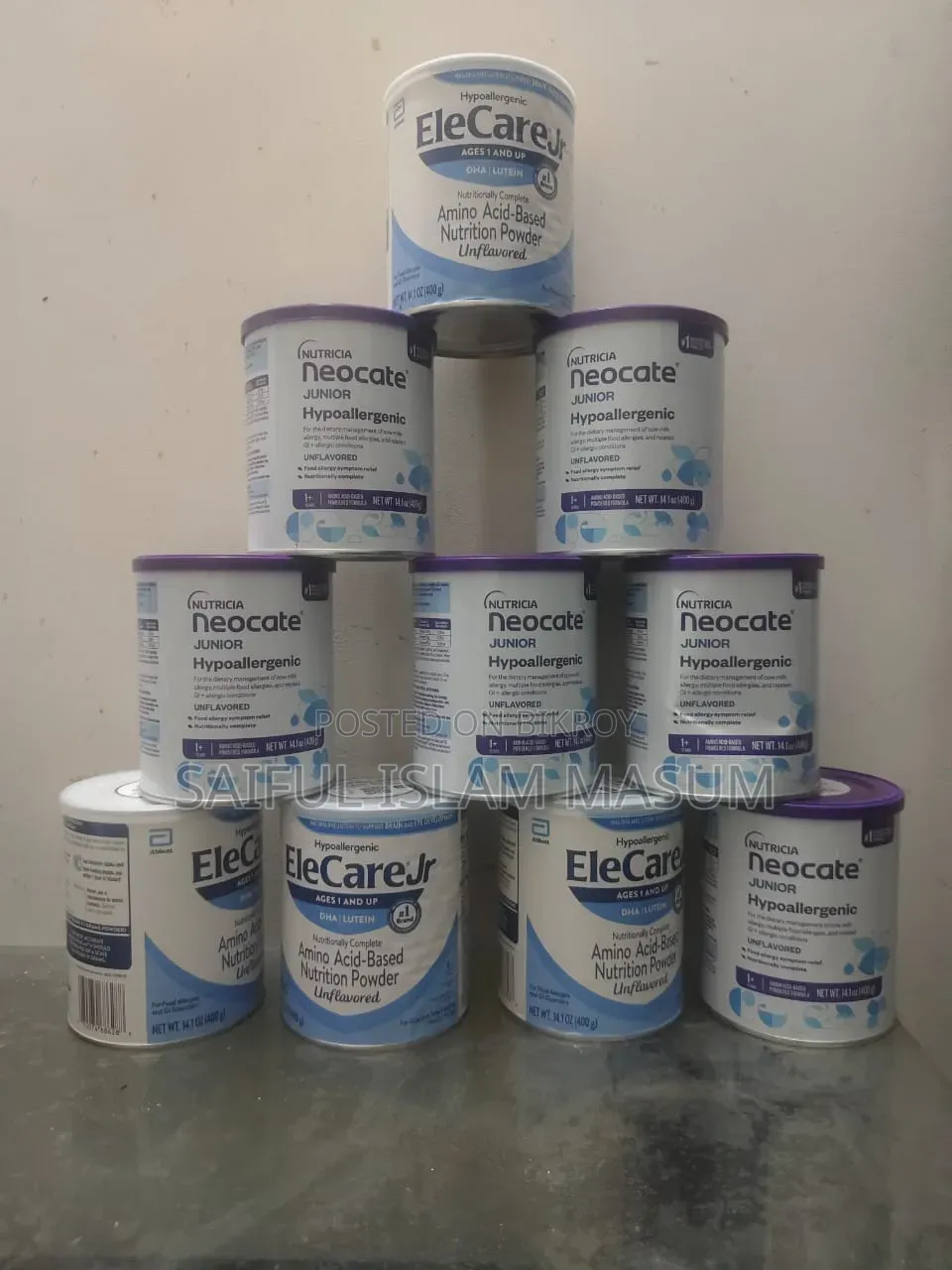 Formula Baby Milk (Neocate and EleCare Jr)