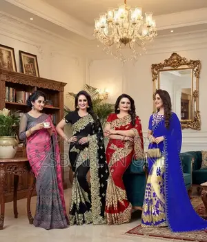 Indian Georgette Saree with Blouse Piece