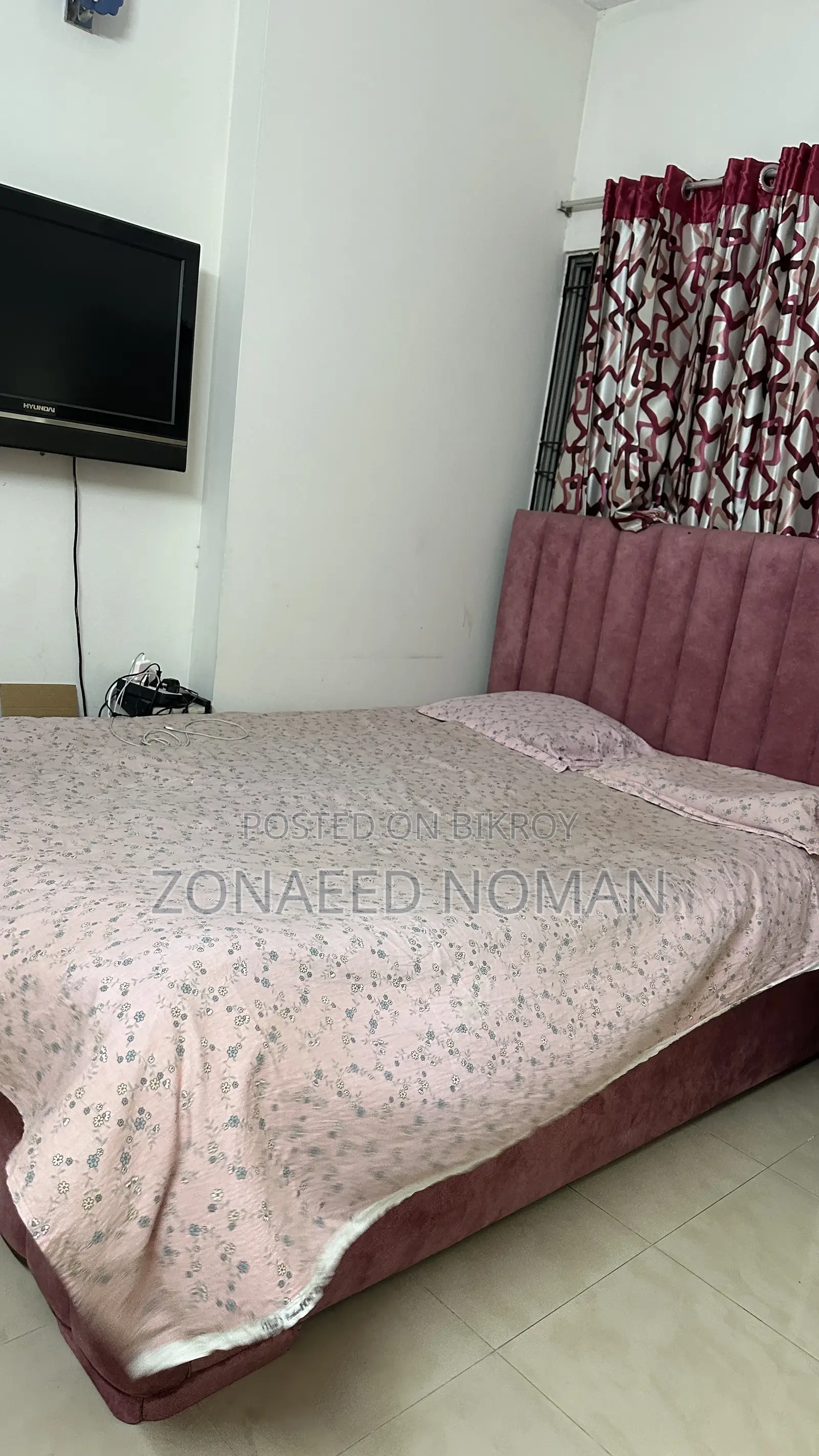 উচ্চ মানের গদি সহ খাট বিক্রি করা হবে।