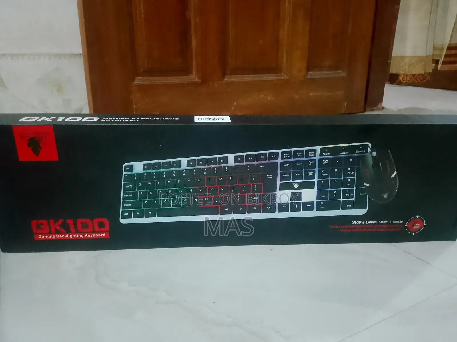 Jedel Gaming GK 100 RGB Keyboard and Mouse + Multi USB 2.0 Free