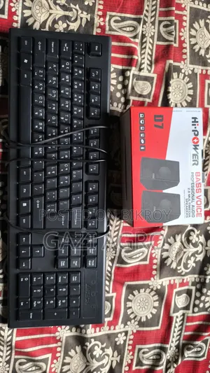 A D7 laptop speaker and an A4 Tech keyboard used for one month.