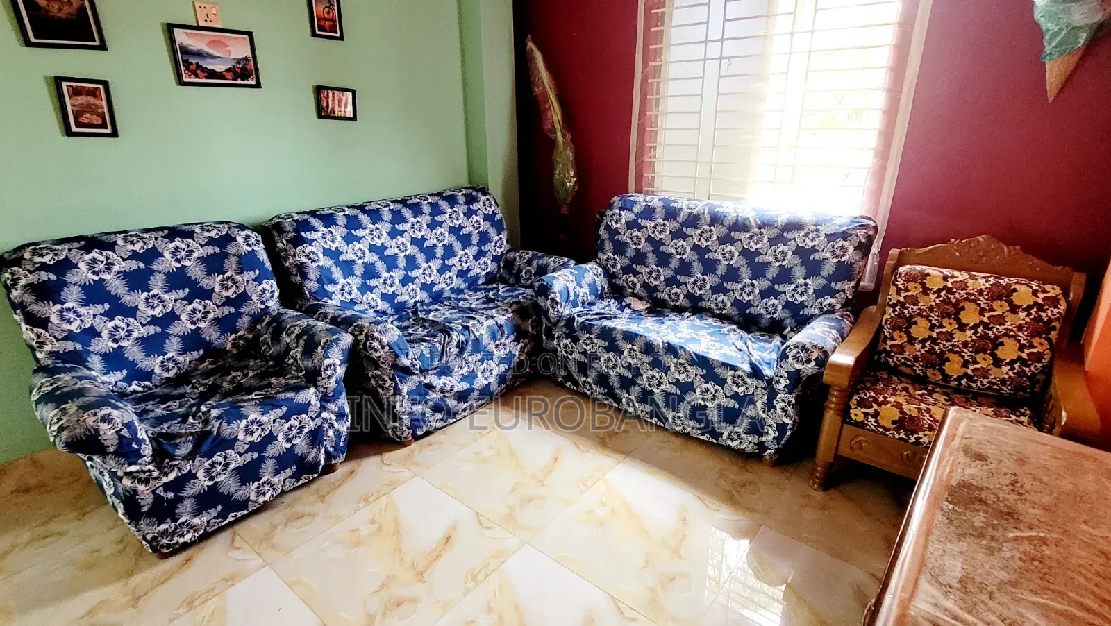 Original Segun Wood 5-Seater Sofa