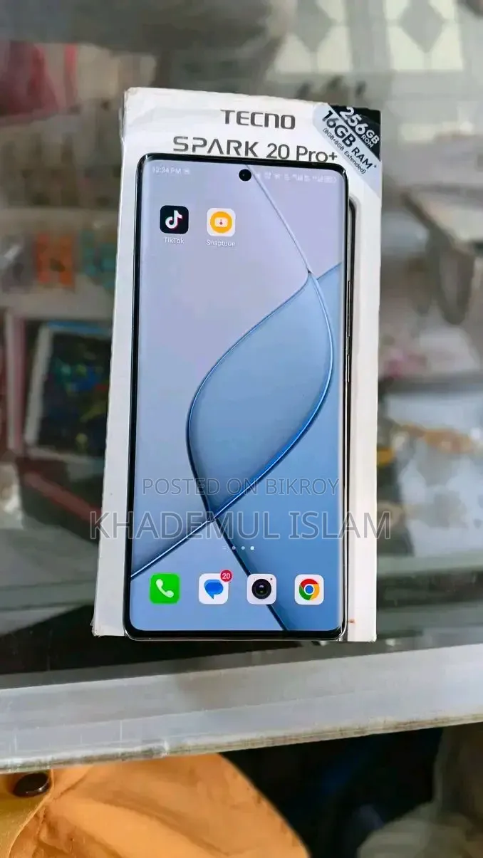 টেকনো স্পার্ক ২০ প্রো প্লাস ২৫৬ জিবি নীল