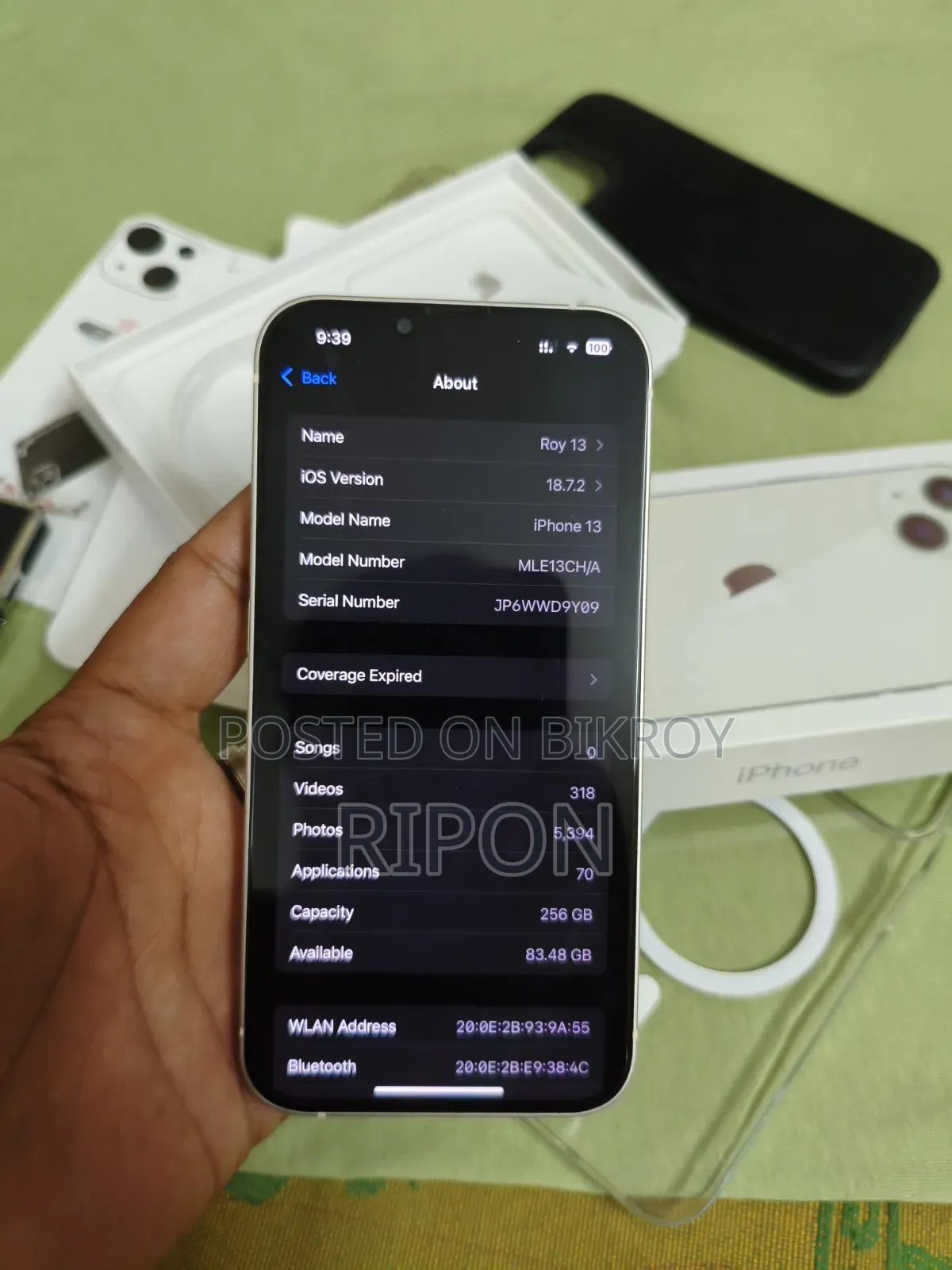 নতুন অ্যাপল আইফোন ১৩ ২৫৬ জিবি সাদা