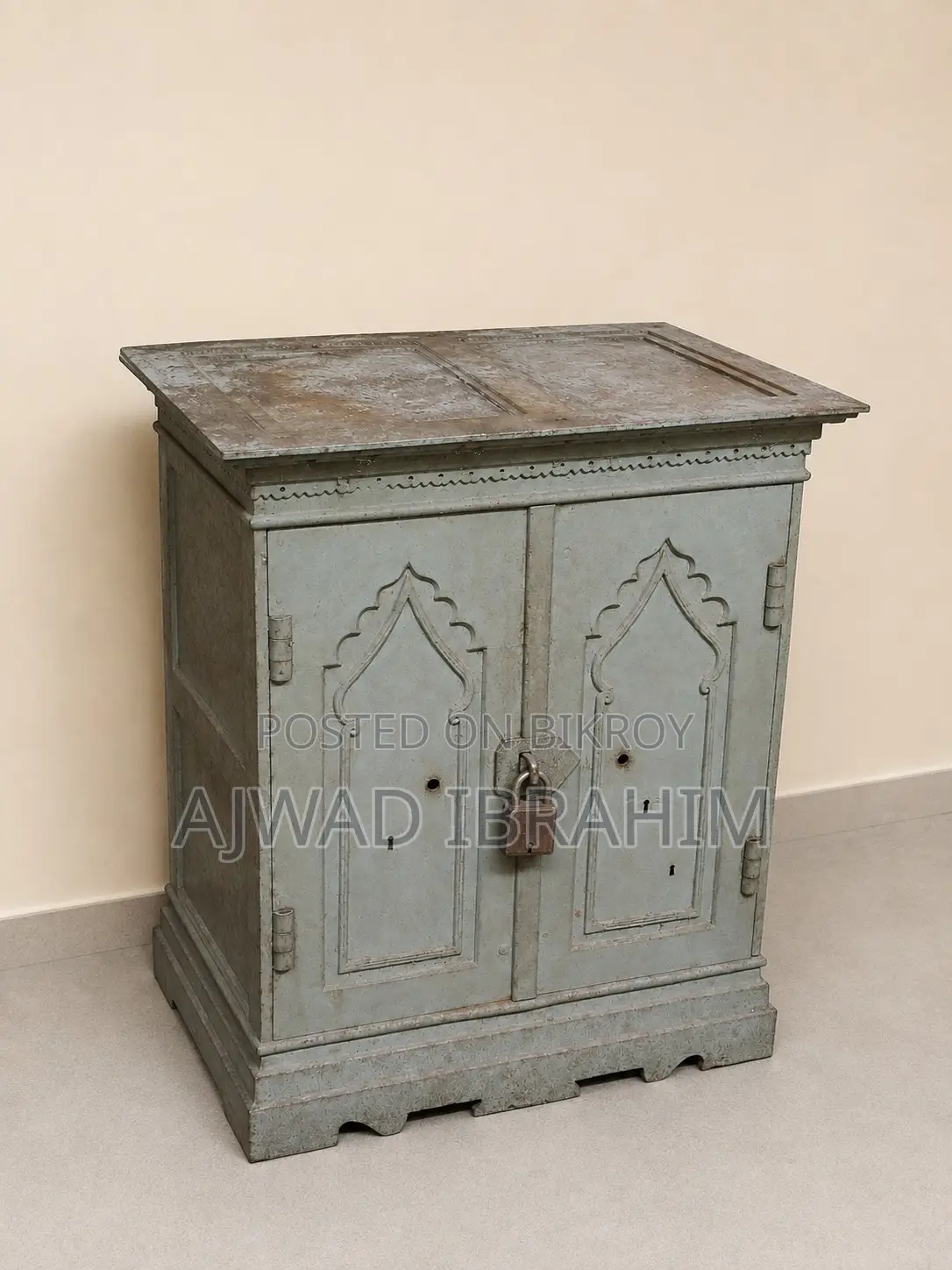 Solid Iron Antique Safe