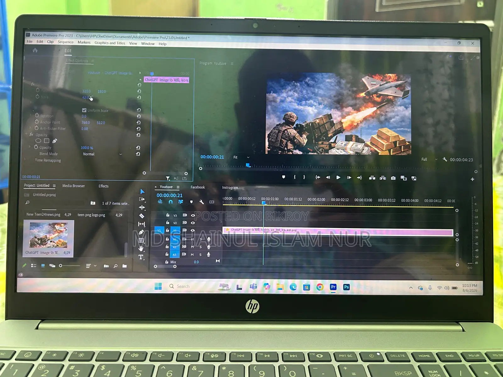 Laptop HP 15 8gb Amd Ryzen 5 SSD 512gb