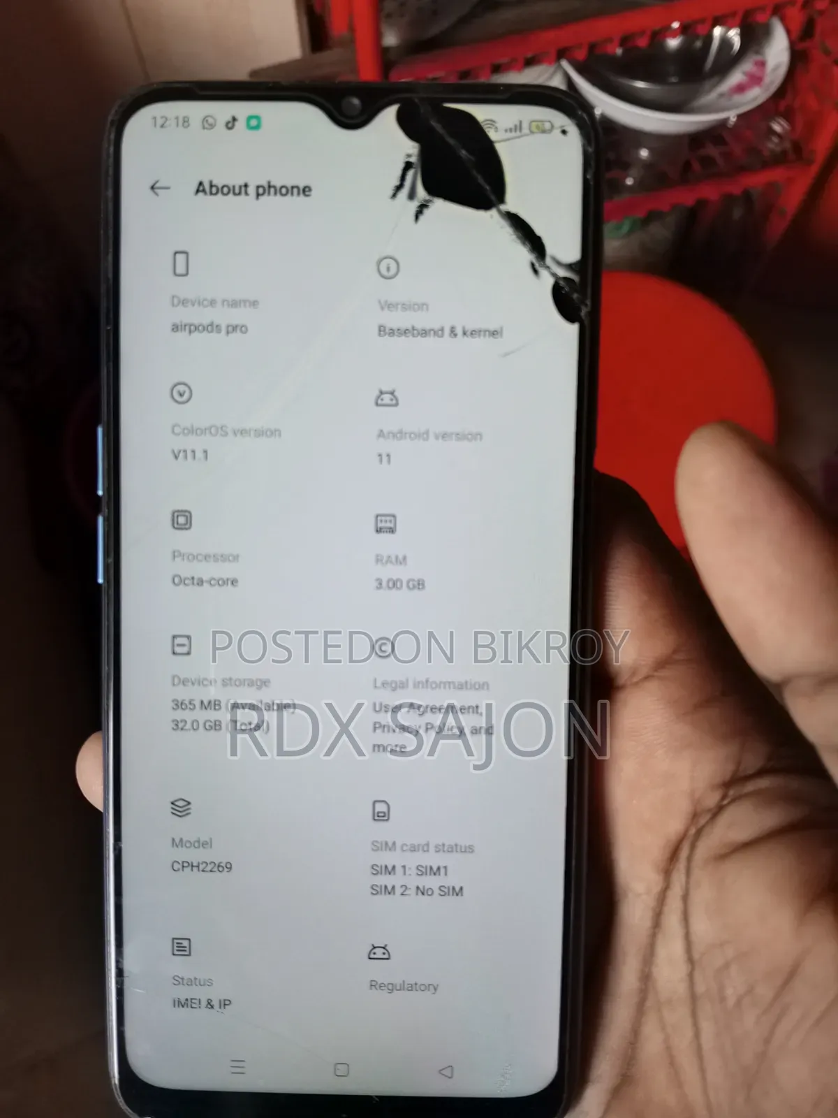 Oppo A16 32 GB Blue