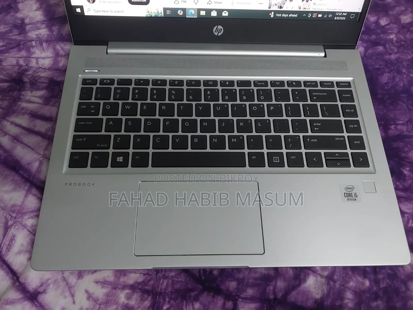 Laptop HP ProBook 440 G7 4GB Intel Core I5 SSD 1TB