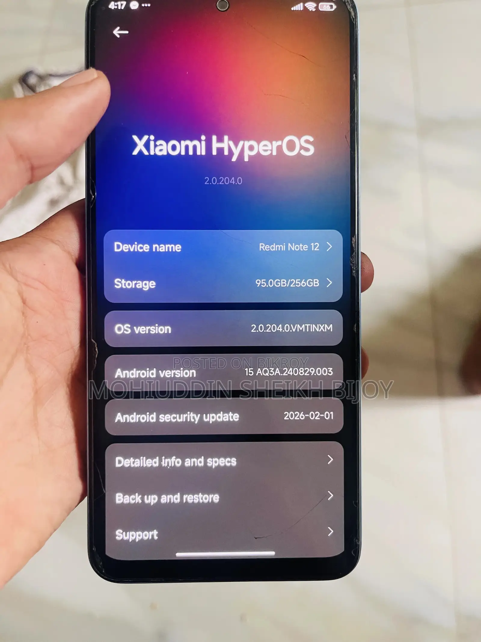 Xiaomi Redmi Note 12 256 GB Blue