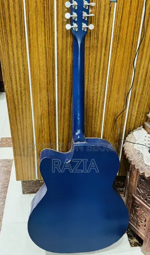 Blue Acoustic Guitar