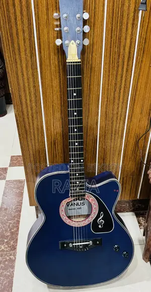 Blue Acoustic Guitar