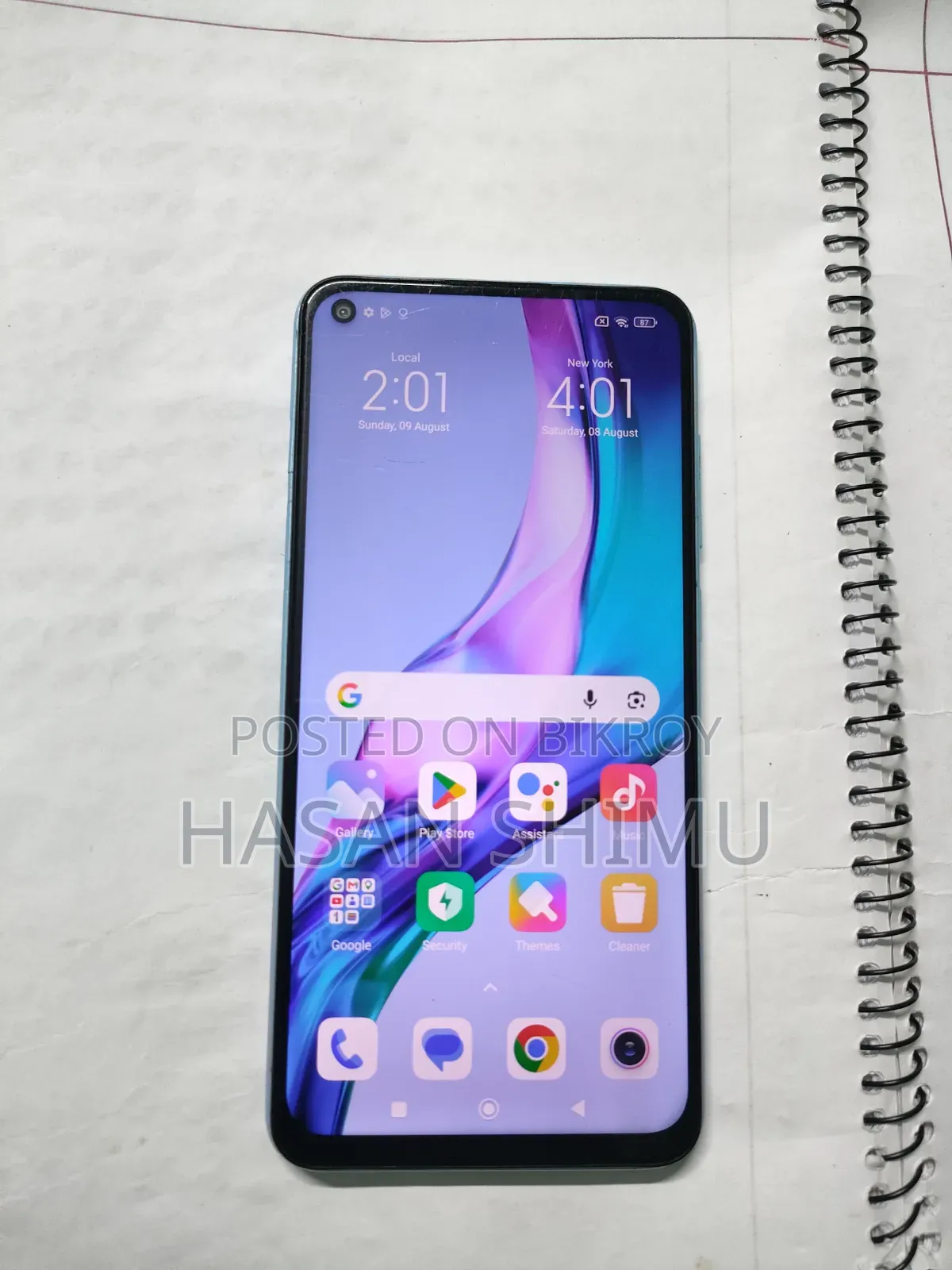শাওমি রেডমি নোট ৯ ১২৮ জিবি হোয়াইট