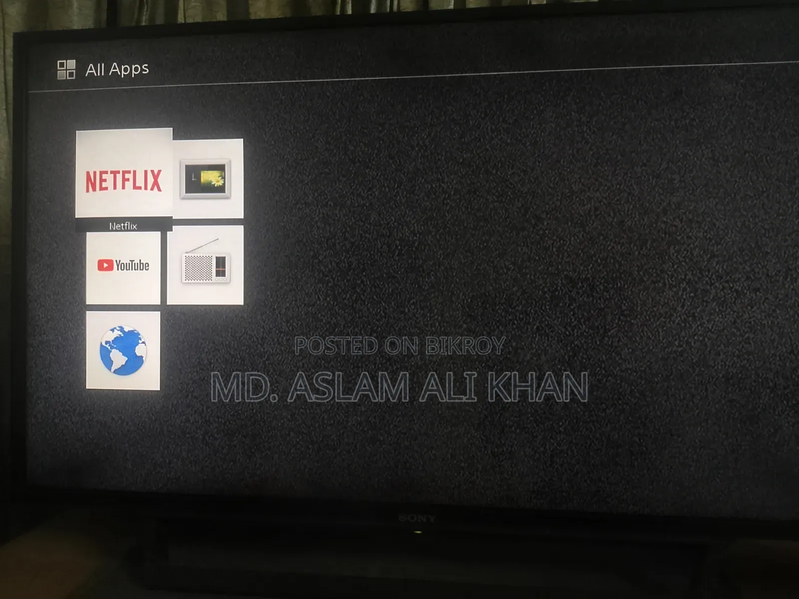 Sony 40" LED TV With Netflix, YouTube, Internet More