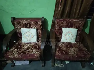 Original Teak Wood Sofa Set and Table