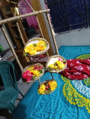 Handmade Jute Flower Wall Hanger | Home Decor Hanging Decoration