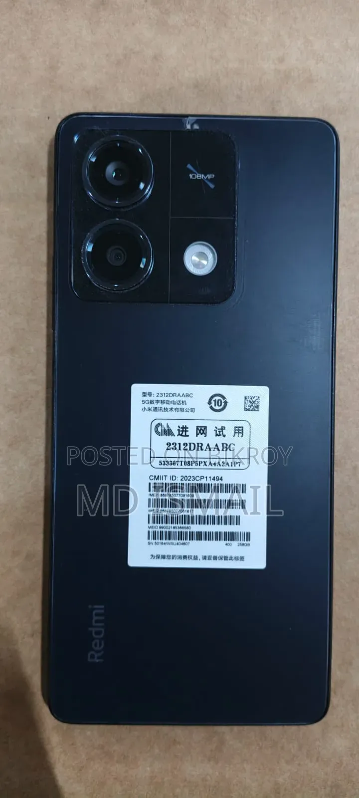 Xiaomi Redmi Note 13 256 GB Black