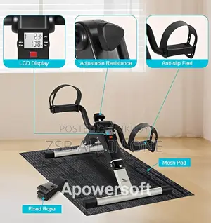 Arm Leg Pedal Exerciser With LCD Display Adjustable Resistance