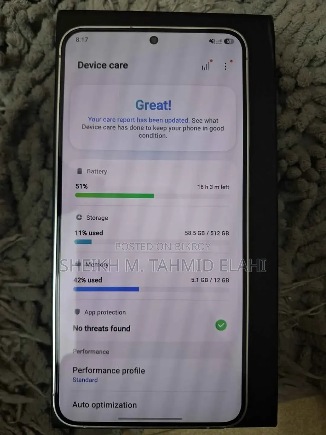 স্যামসাং গ্যালাক্সি এস২৪ প্লাস ৫১২ জিবি গ্রে