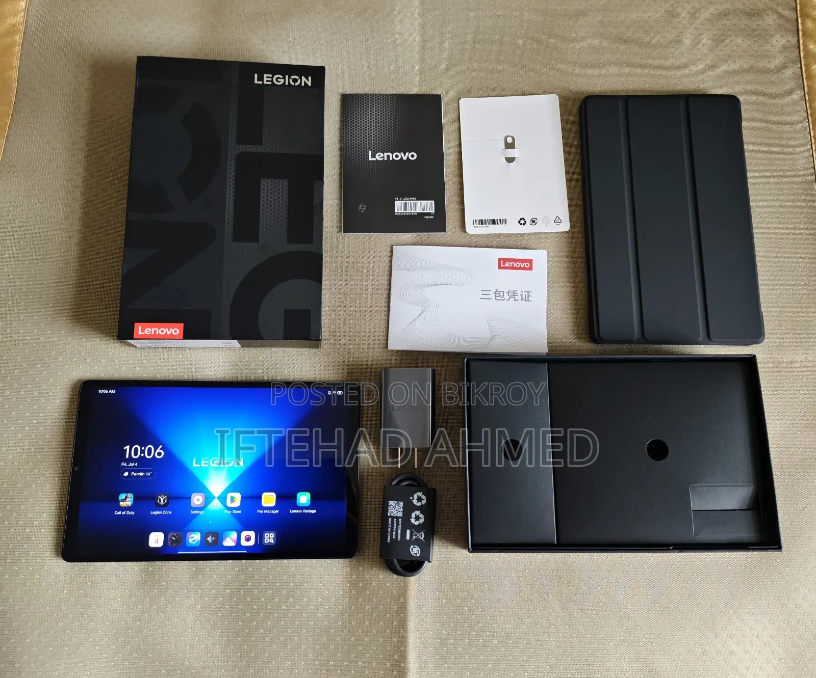 Lenovo Legion Y700 (Gen 4) 256 GB Black