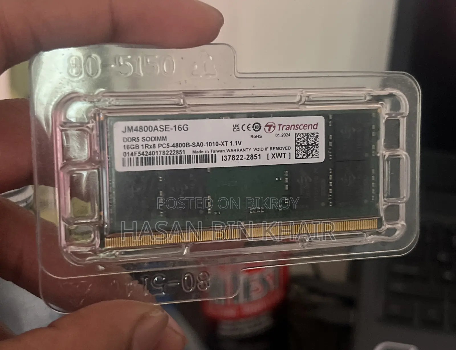 Transcend 16gb Ddr5 4800mhz Ram