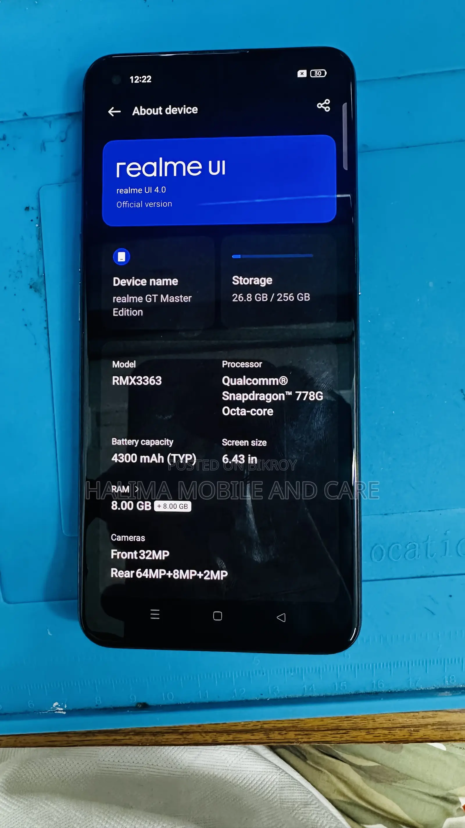 Realme GT Master Edition 256 GB Gray