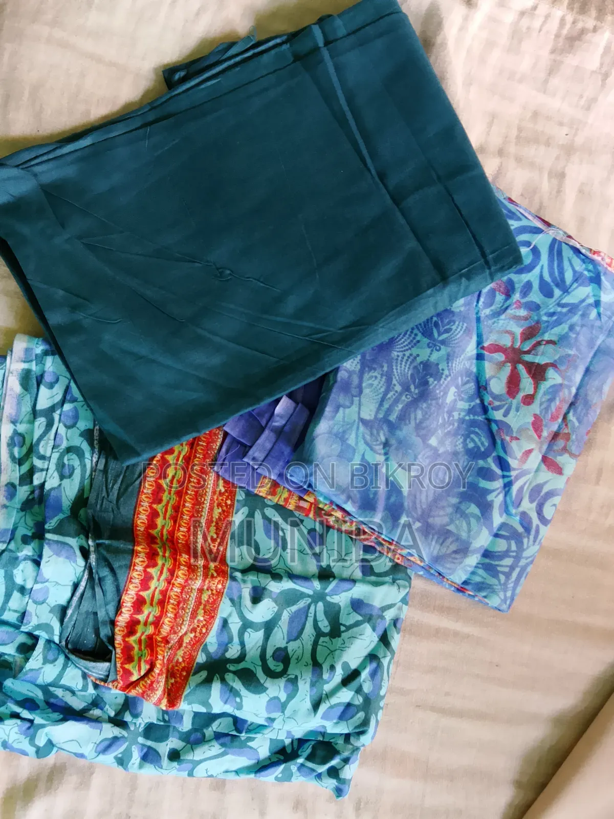Blue Color Three Piece