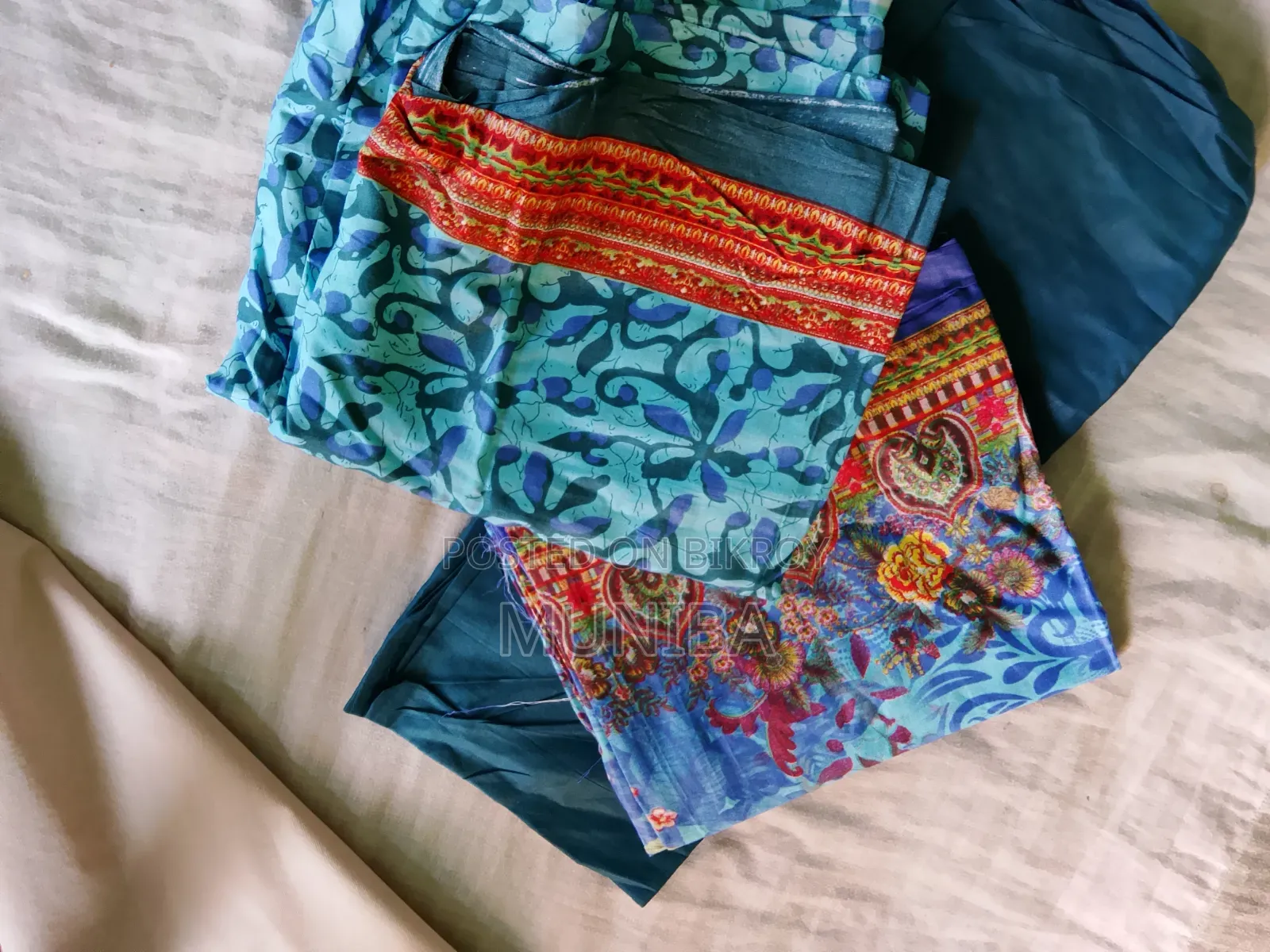 Blue Color Three Piece