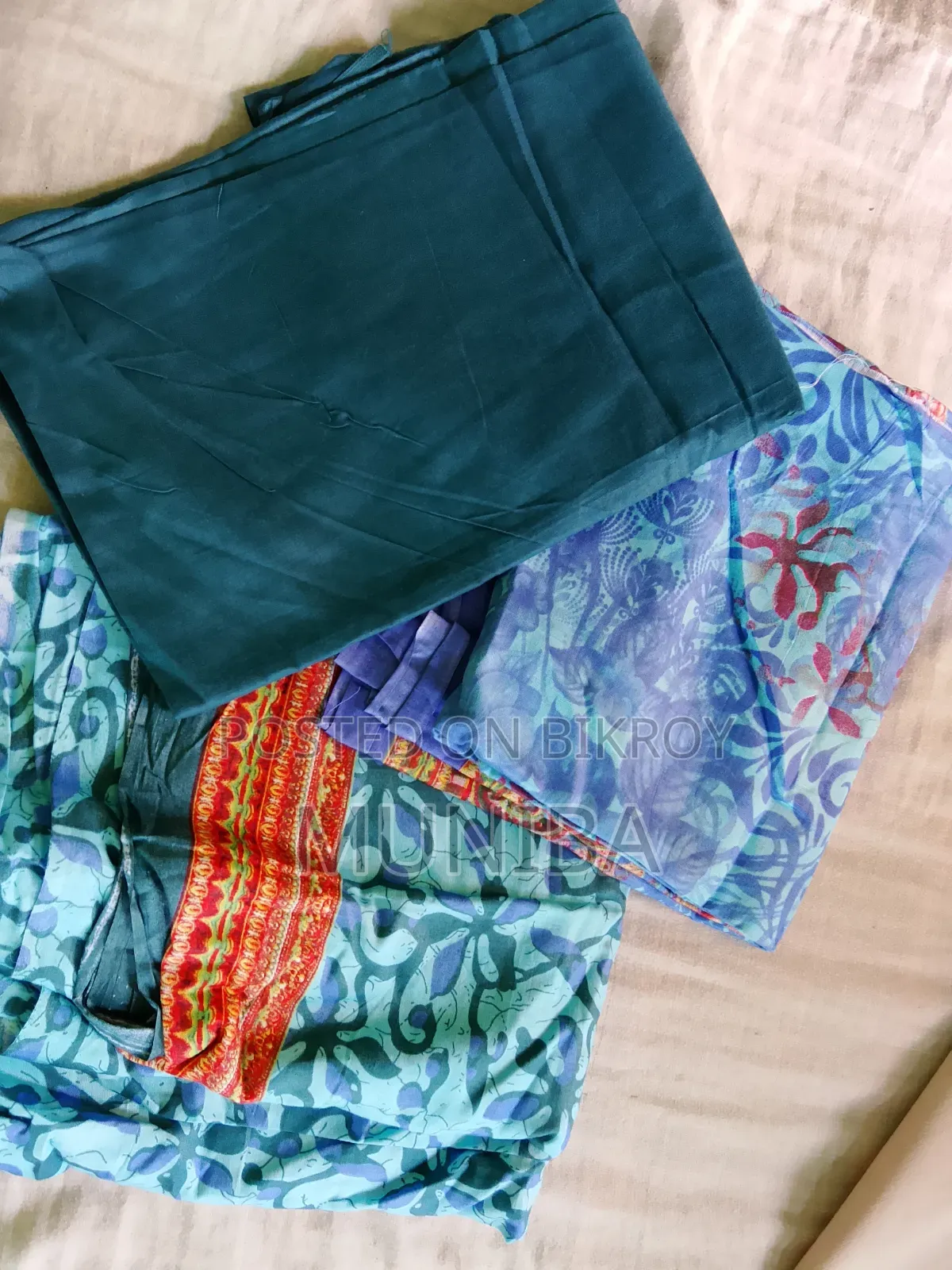Blue Color Three Piece