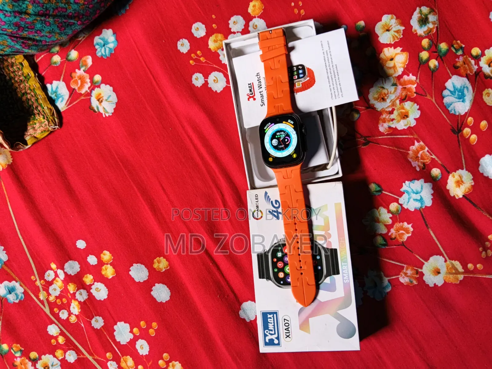 Ximax XIA07 স্মার্ট ওয়াচ – 4G সিম, ডুয়েল ক্যামেরা, অ্যামোলেড