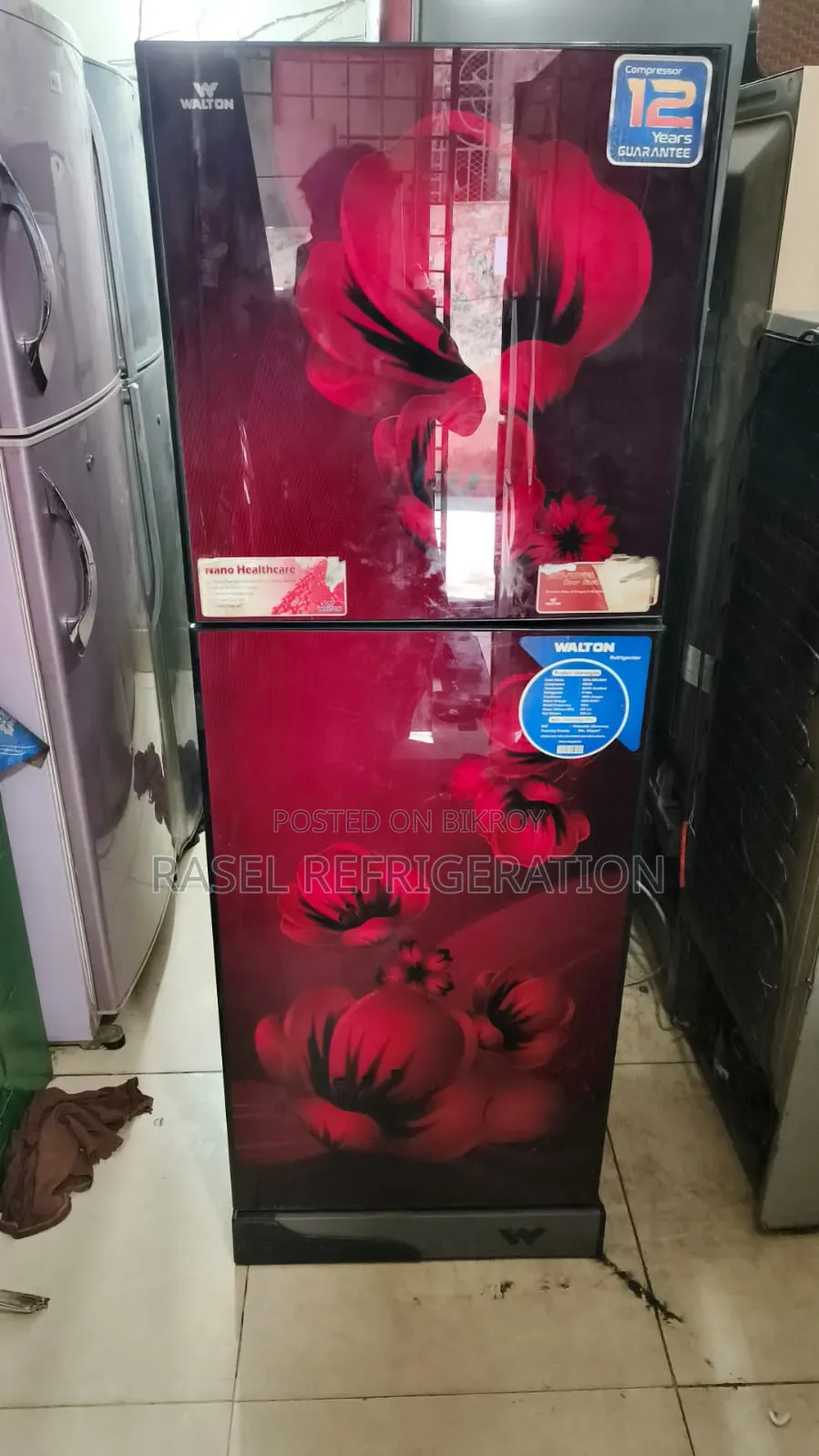 ২২০ লিটার রানিং ওয়ালটোন ফ্রিজ বিক্রি করা হবে।