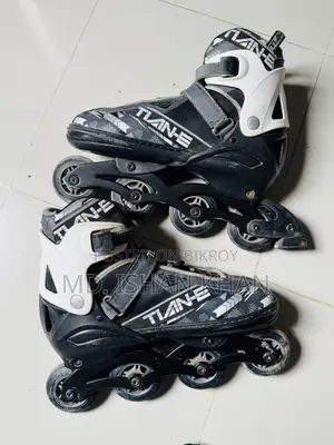You will get everything shown, shoe size can be adjusted