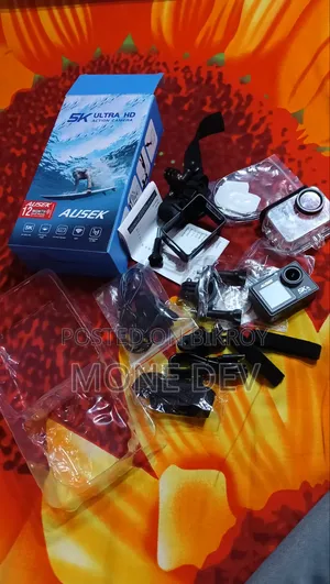 Ausek Action Camera Double Display Touch Screen