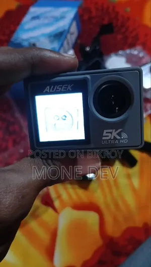 Ausek Action Camera Double Display Touch Screen
