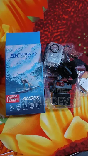 Ausek Action Camera Double Display Touch Screen