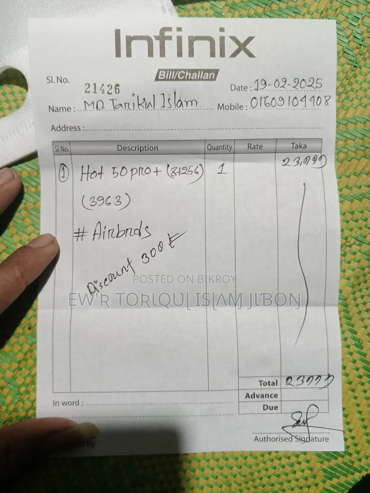 Infinix Hot 50 Pro+ 4G 256 GB Black
