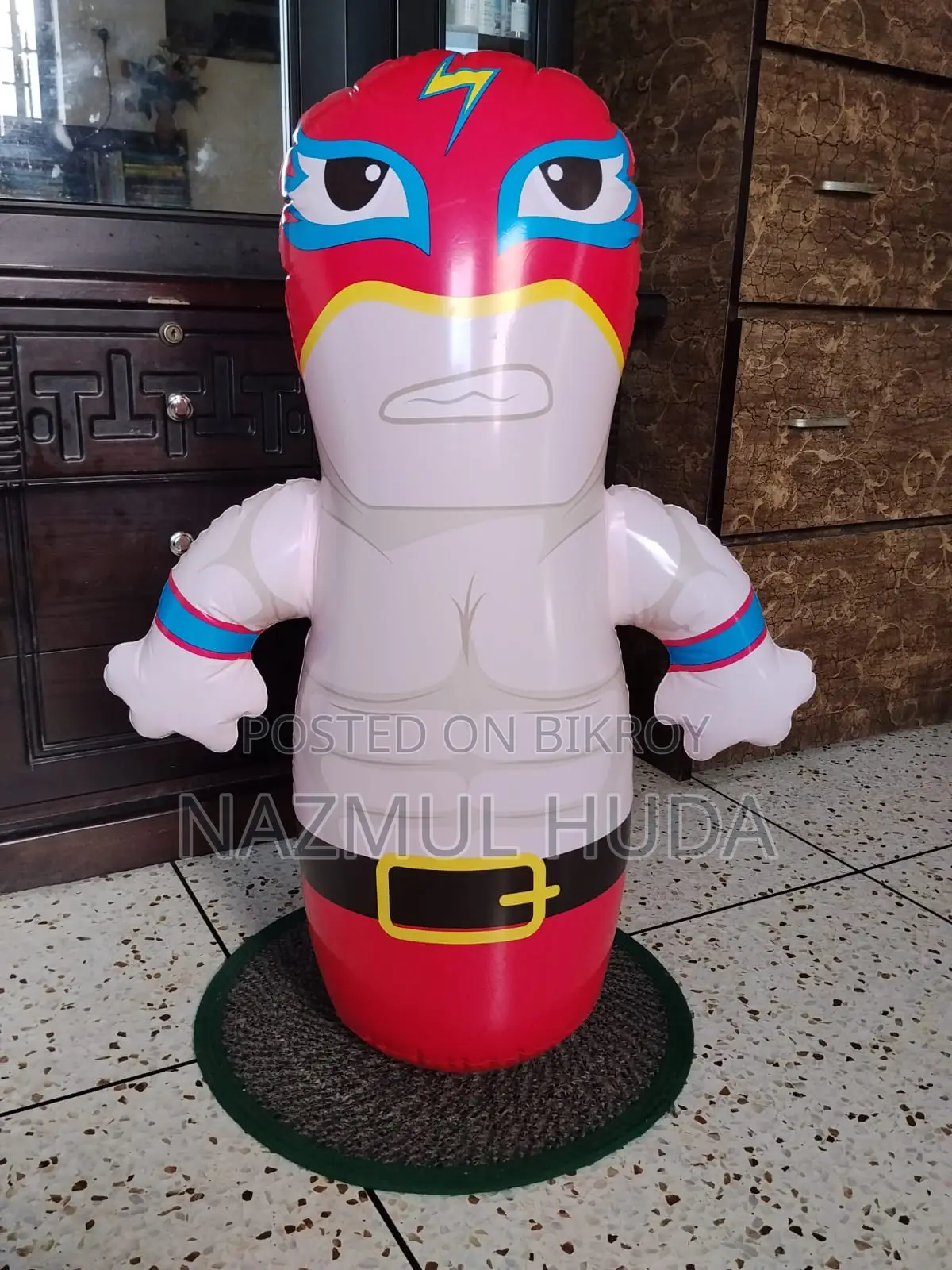 Inflatable Punching Bag Toy Kids Boxing Training Game