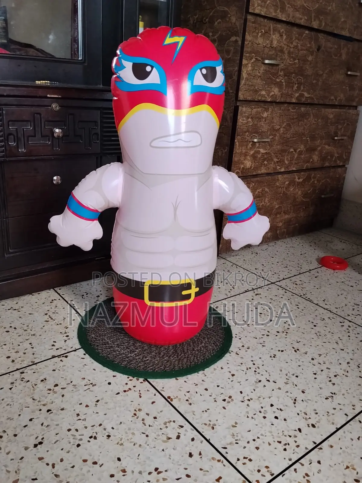 Inflatable Punching Bag Toy Kids Boxing Training Game