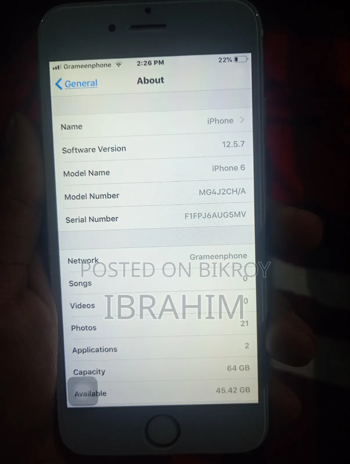 Apple iPhone 6 64 GB Gold