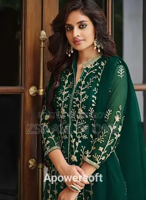 Ready-made Georgette Embroidery Party Dress