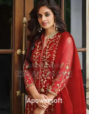 Ready-made Georgette Embroidery Party Dress