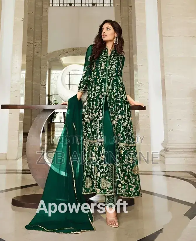 Ready-made Georgette Embroidery Party Dress