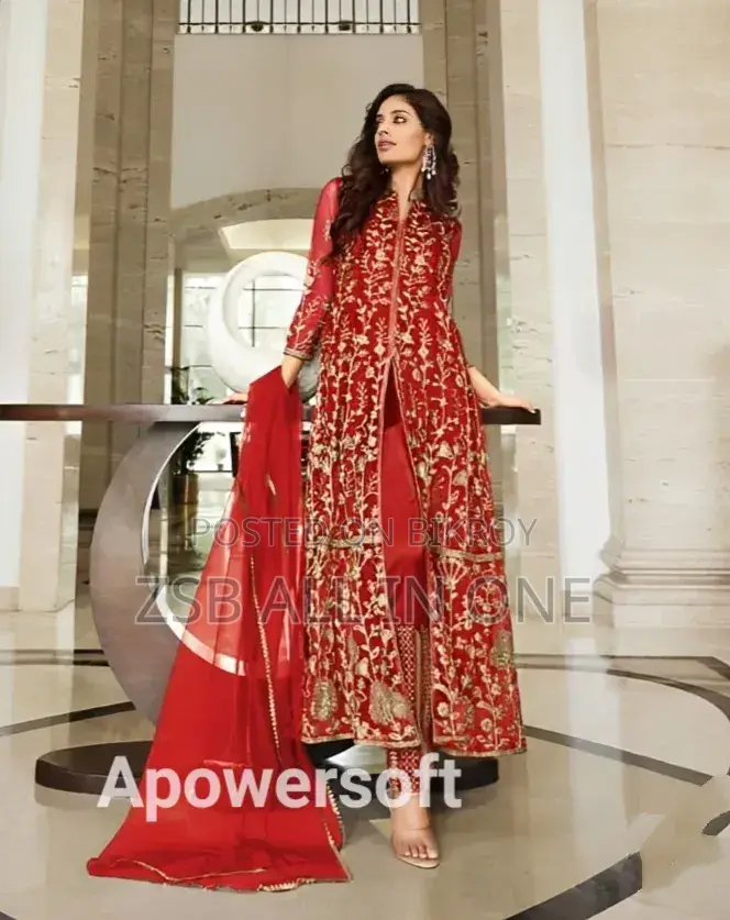 Ready-made Georgette Embroidery Party Dress