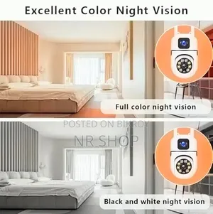 V380 Mini Indoor PTZ Dual Lens Camera – 4MP HD