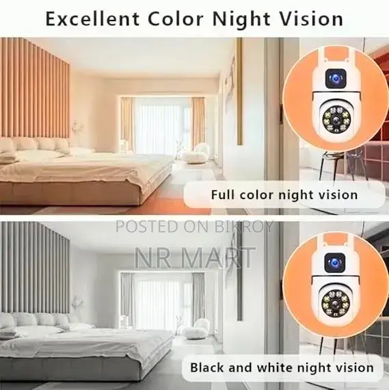 V380 Mini Indoor PTZ Dual Lens Camera – 4MP HD