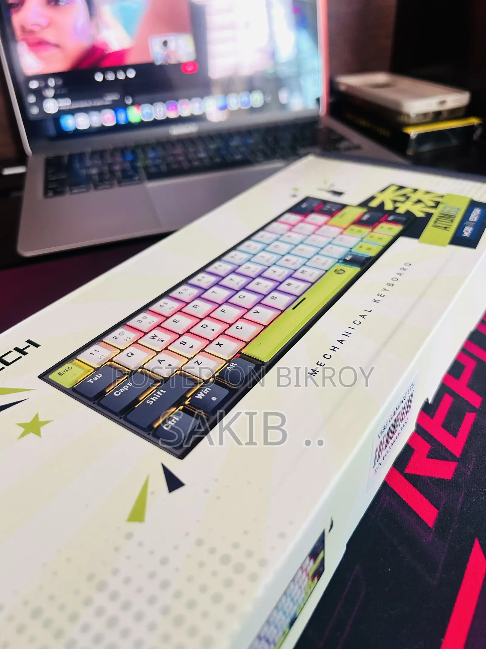 Fantech ATOM63 MK874V2 Blue Switch RGB Gaming Mechanical Keyboard
