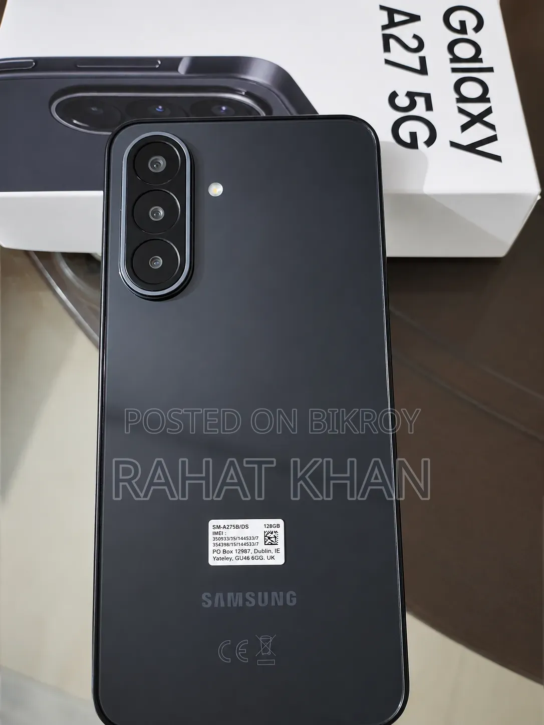 নতুন স্যামসাং গ্যালাক্সি এ২৭ ১২৮ জিবি কালো