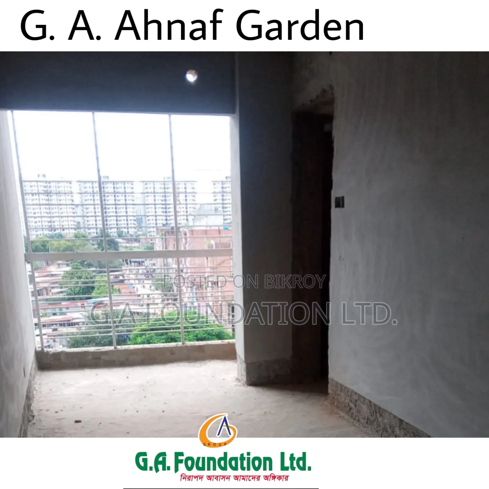 3-Bedroom Apartment in G. A. Ahnaf Garden, Mirpur for Sale