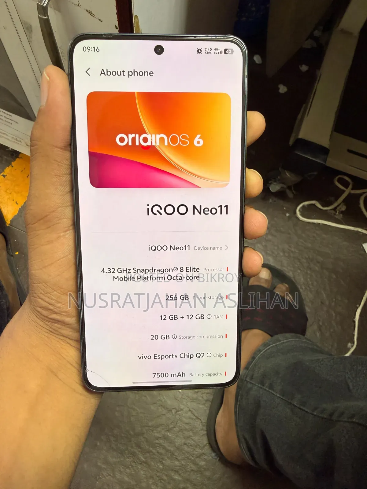 New iQOO Neo11 256 GB Black